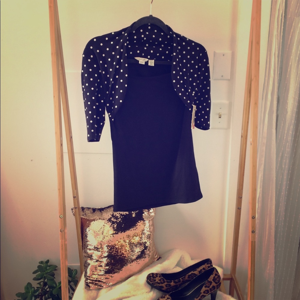 Cute Polkadot Derek Heart Top